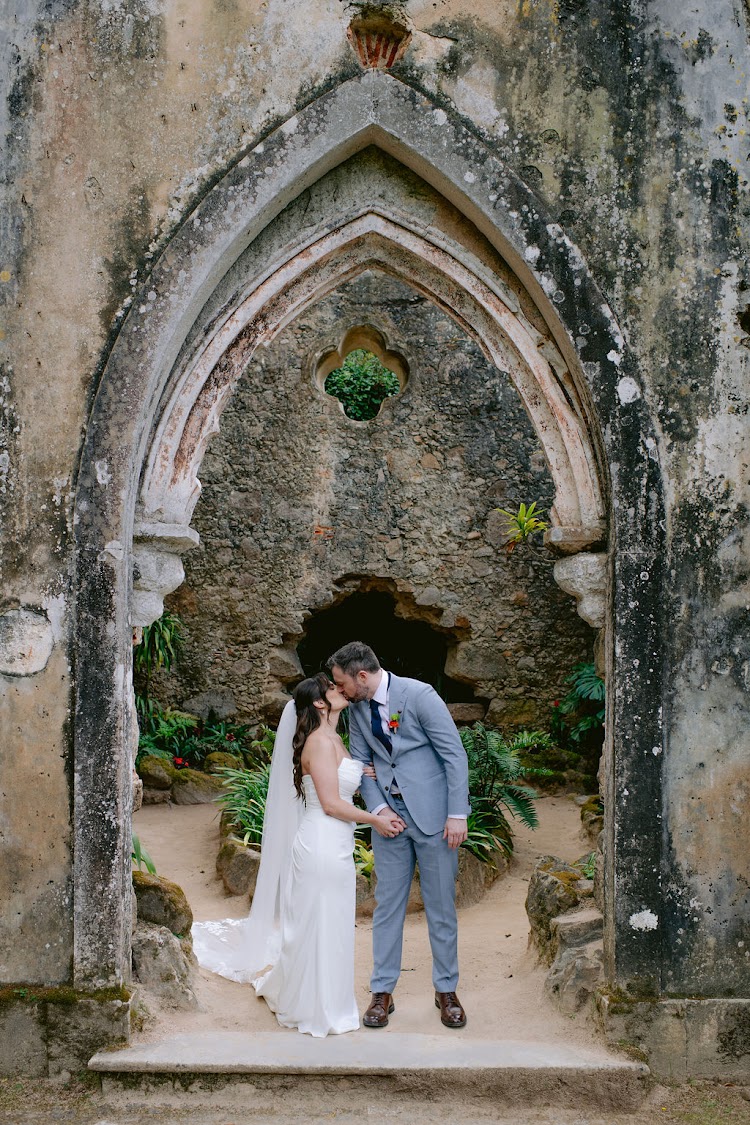 Elope in a ruin chapel in a majestic palace in Sintra — already designed elopement, Sintra, Portugal