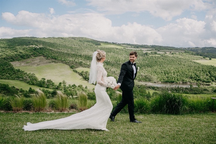 A Tuscan vineyard elopement in the Val d’Orcia — already designed elopement, Tuscany